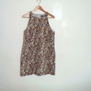 Zara Basics Paisley Sleeveless Dress